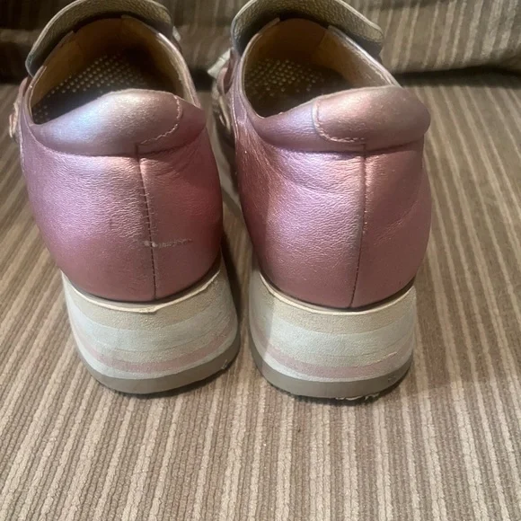 Softwaves Women's Pink and Silver Loafers Arch Support 36.5 - Picture 3 of 10